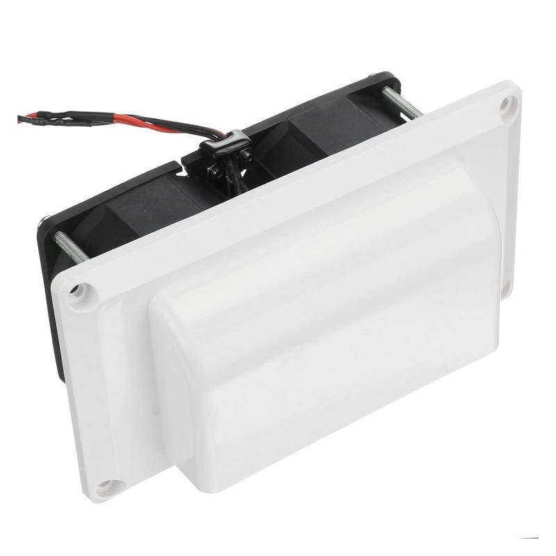 12V Caravan Wohnmobil Anhänger Seitenlüfter RV Lüftungsabluftventilator DC 25W For Camper Trailer Boat Marine Yacht Zubehör,HäLt Das Wohnmobil KüHl(White) von OUTFYT
