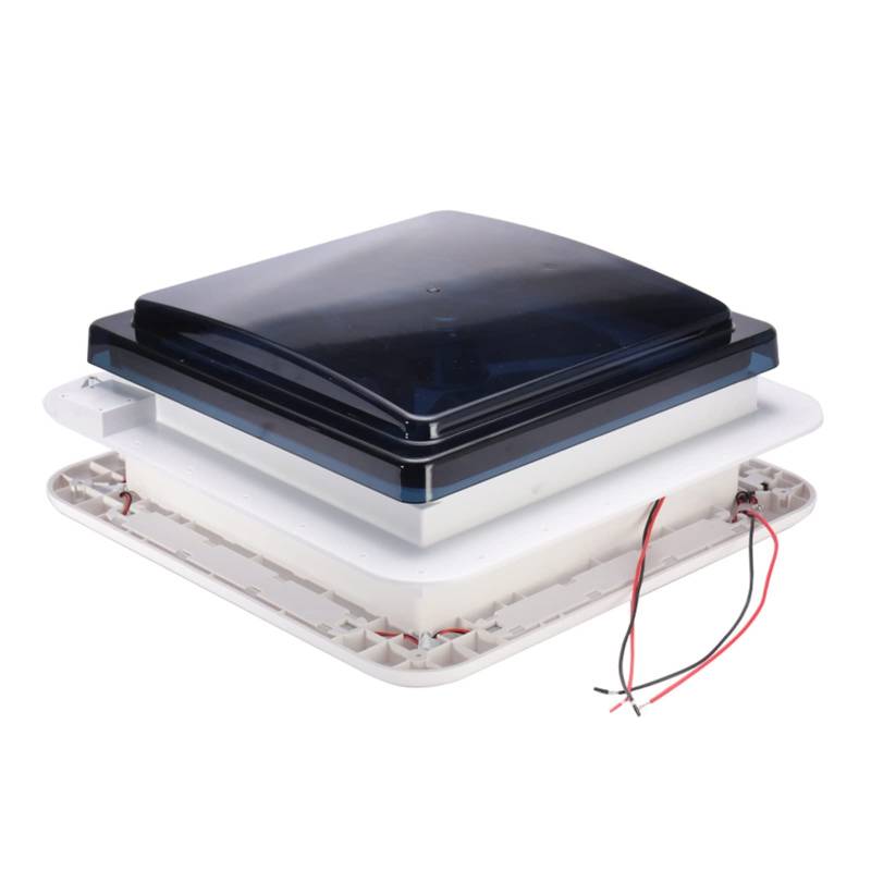 OUTFYT 12 V Wohnmobil-Lüfter Abluftventilator Wohnwagen-Zubehör Manuelle Steuerung Dachmontage for Wohnmobil-Wohnmobil-Anhänger,HäLt Das Wohnmobil KüHl(11inch with LED) von OUTFYT