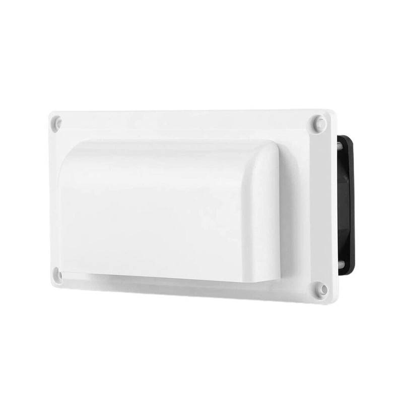 OUTFYT 12V Wohnwagen Wohnmobil Anhänger Seite Entlüfter Ventilator RV Belüftung Abluftventilator for Wohnmobil Anhänger Boot Marine Yacht Zubehör,HäLt Das Wohnmobil KüHl(White) von OUTFYT