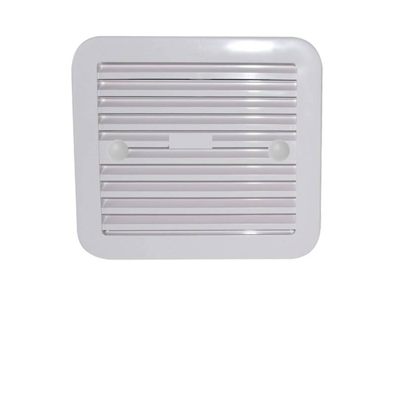 OUTFYT RV-Seitenabluftventilator, Kühlschrank, Wechselrichter, Wärmeableitung, Lüftung, Lüftungsgitter, RV-Modifikationszubehör,HäLt Das Wohnmobil KüHl(White,12V/205 * 185) von OUTFYT