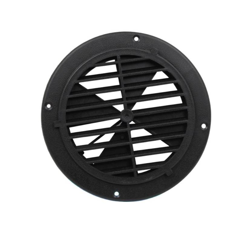 OUTFYT Yacht RV Yacht Runde Belüftungsabdeckung Entlüftungsöffnung Entlüftungsblende Abluftventilator,HäLt Das Wohnmobil KüHl(Noir,Windless Leaves) von OUTFYT
