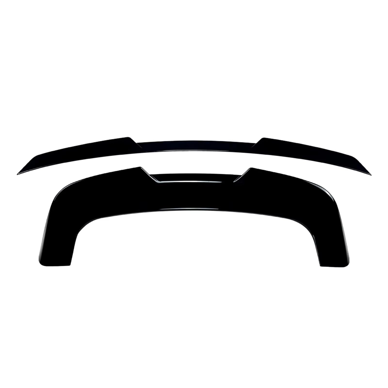 Auto Heckspoiler 2 Stück Für X5 E70 2008 2009 2010 2011 2012 2013 Hinten Stamm Spoiler Lip Flügel Trim Heckspoiler Flügel(Gloss Black) von OUVECR