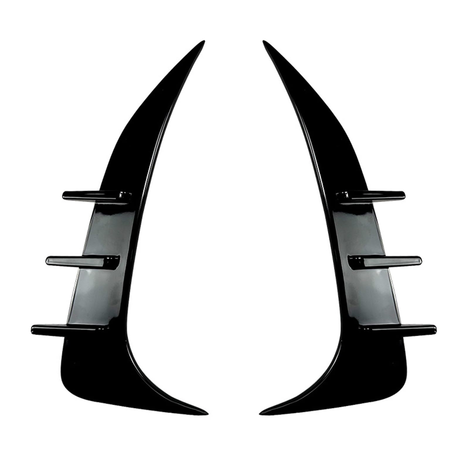 Auto Heckspoiler Für 2 Serie F44 Für Gran Coupe Sport 2020 Zu Up Hinten Stoßstange Splitter Lip Spoiler Air Vent Abdeckung Canard Heckspoiler Flügel(Glossy Black) von OUVECR