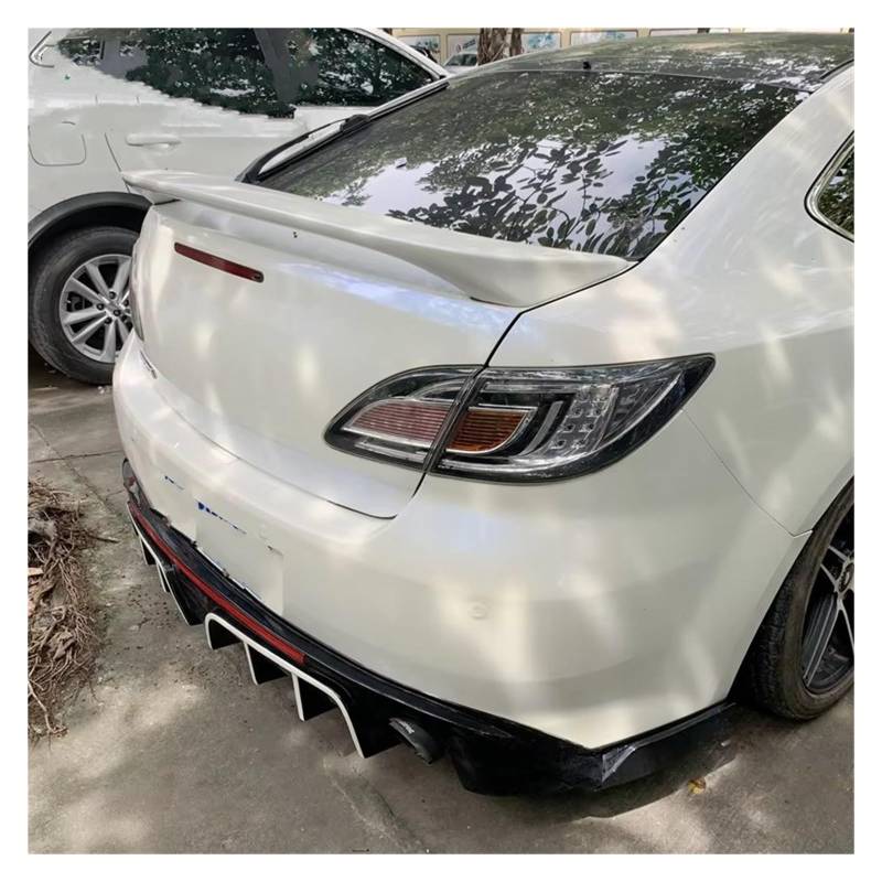 Auto Heckspoiler Für Mazda 6 DK 2006 2007 2008 2009 2010 2011 2012 2013 ABS Auto Heckflügel Heckspoiler Heckspoiler Flügel(Weiß) von OUVECR