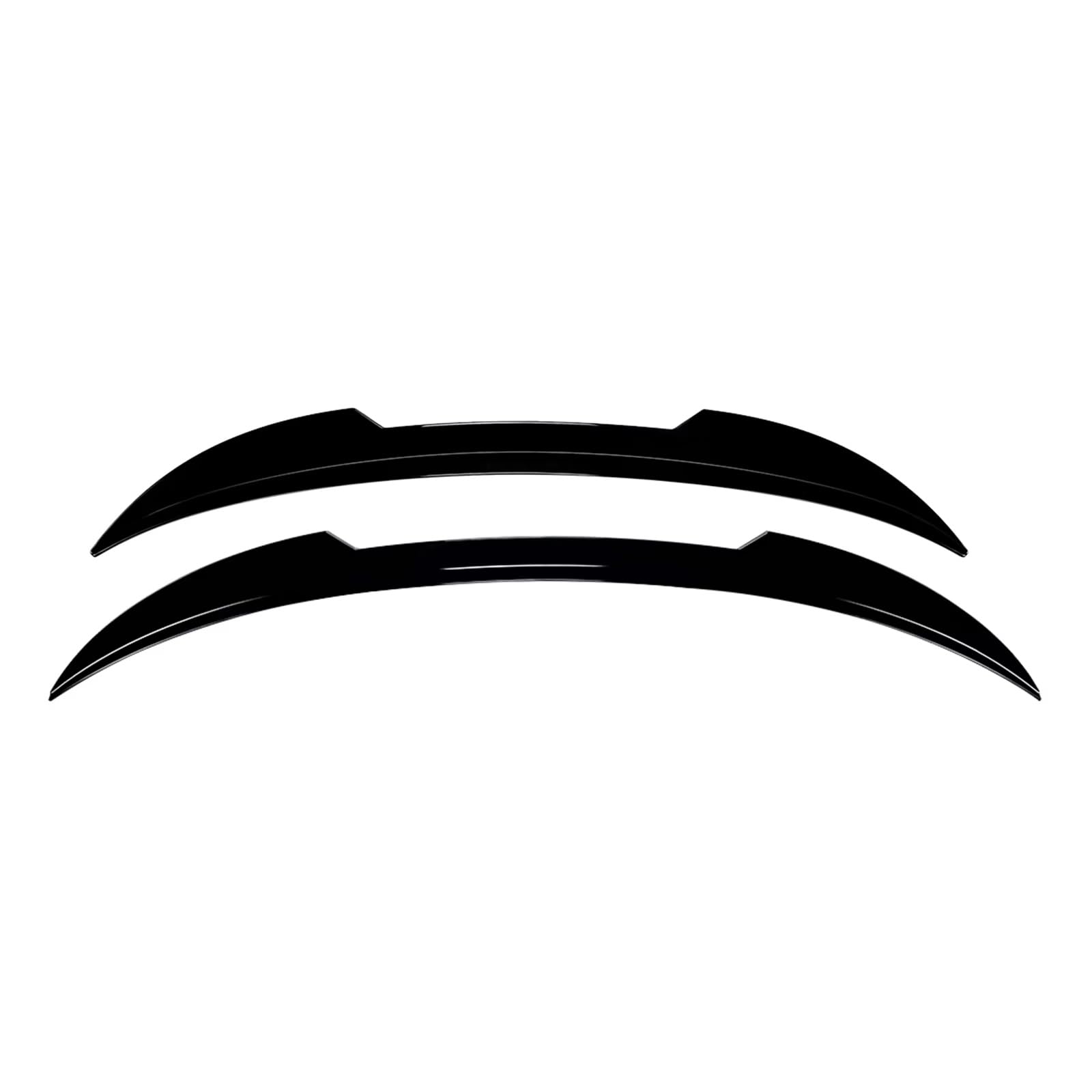 Auto Heckspoiler Für Q3 F3 Sportback 2019-2024 Hinten Dach Und Mitte Spoiler Flügel Stamm Oberen Center Splitter Lip Heckspoiler Flügel(Glossy Black) von OUVECR