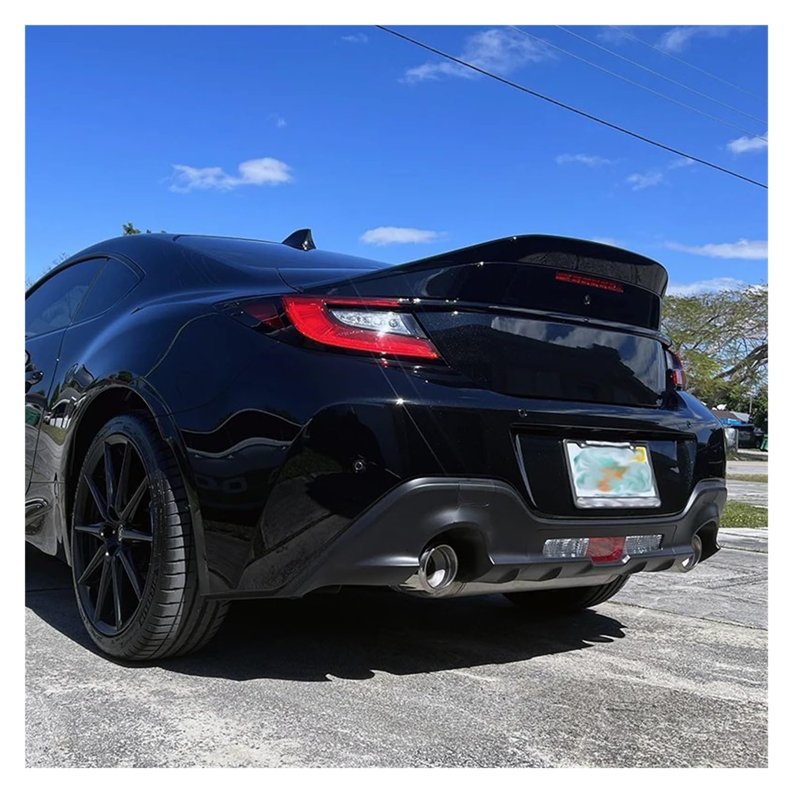 Auto Heckspoiler Für Toyota ZA86 GR86 Für Subaru Für BRZ 2022 ABS Spoiler Body Kit Glänzend Schwarz Oder Carbon Fiber Hinten Flügel Heckspoiler Flügel(Carbon Fiber Look) von OUVECR