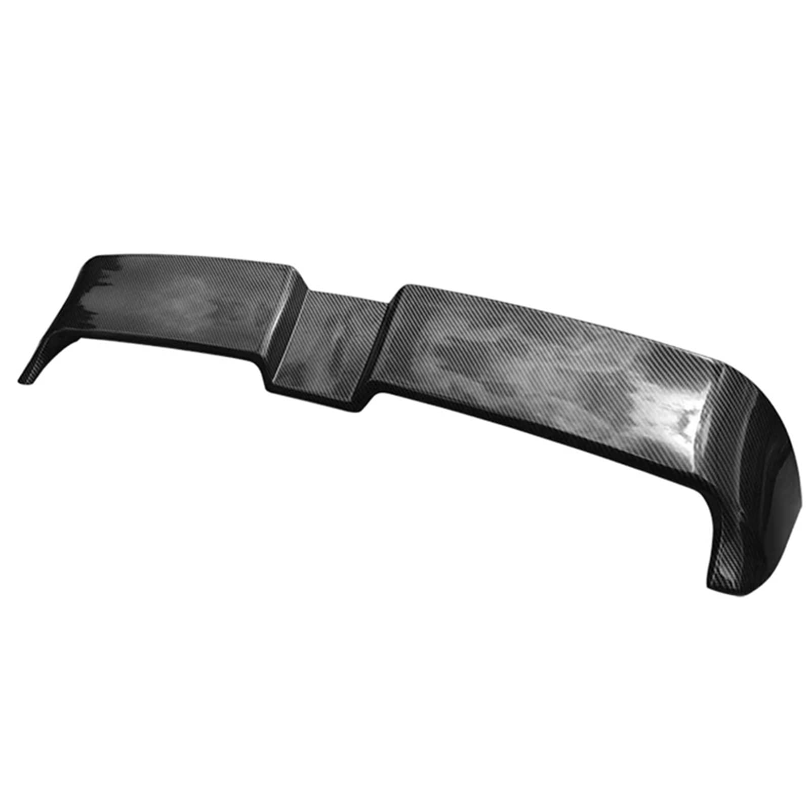 Auto Heckspoiler Für VW Für Polo MK6 2019 2020 2021 2022 Bis Up Dachspoiler ABS Material Durch Carbon Fiber Glänzend Schwarz Heckspoiler Flügel(Carbon Fiber Look) von OUVECR