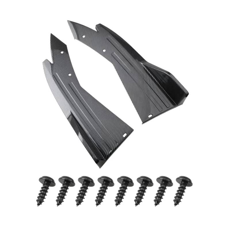 Auto Heckspoiler Universal Auto Spoiler Heckstoßstange Streifen Lip Diffusor Splitter Kratzschutz Auto Tuning Zubehör Heckspoiler Flügel(Carbon) von OUVECR