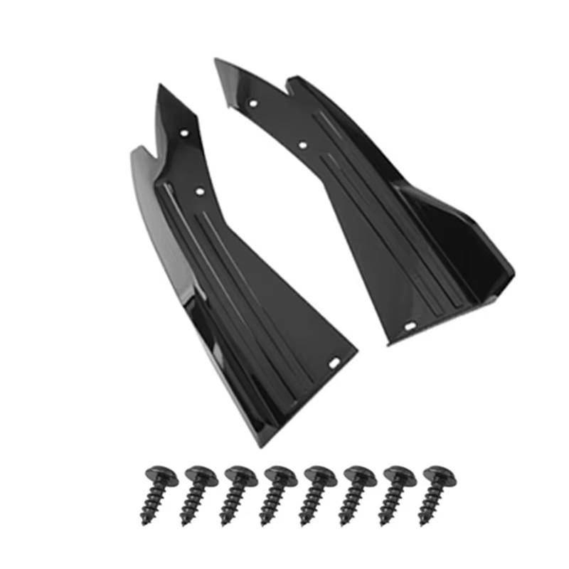 Auto Heckspoiler Universal Auto Spoiler Heckstoßstange Streifen Lip Diffusor Splitter Kratzschutz Auto Tuning Zubehör Heckspoiler Flügel(Schwarz) von OUVECR