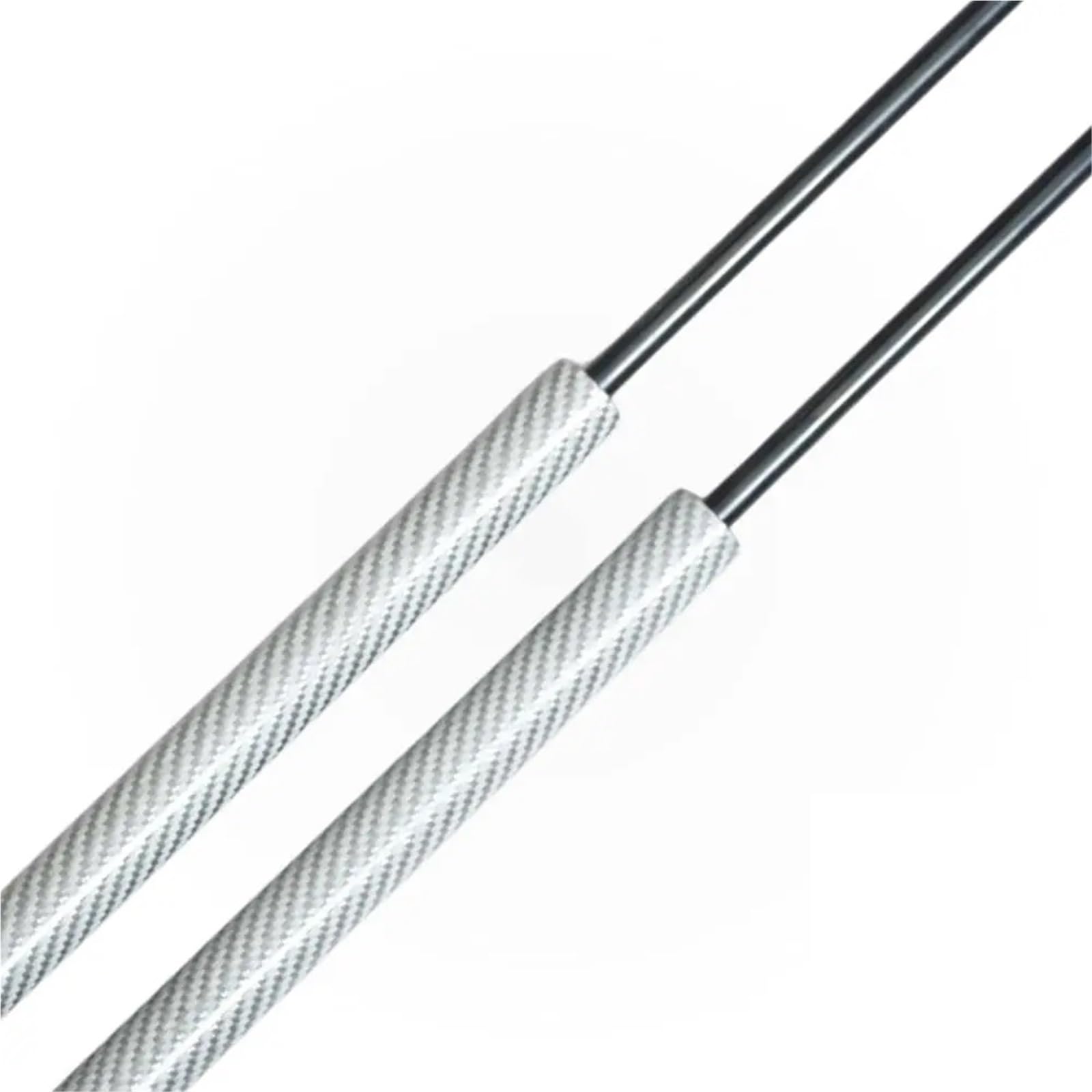 Heckklappendämpfer Für Cadiliac Für Escalade & Für ESV SUV 2007-2014 Lift Unterstützt Gas Frühling Heckklappe Boot Stoßdämpfer Kofferraum Gasfeder(Silver Carbon Fiber) von OUVECR
