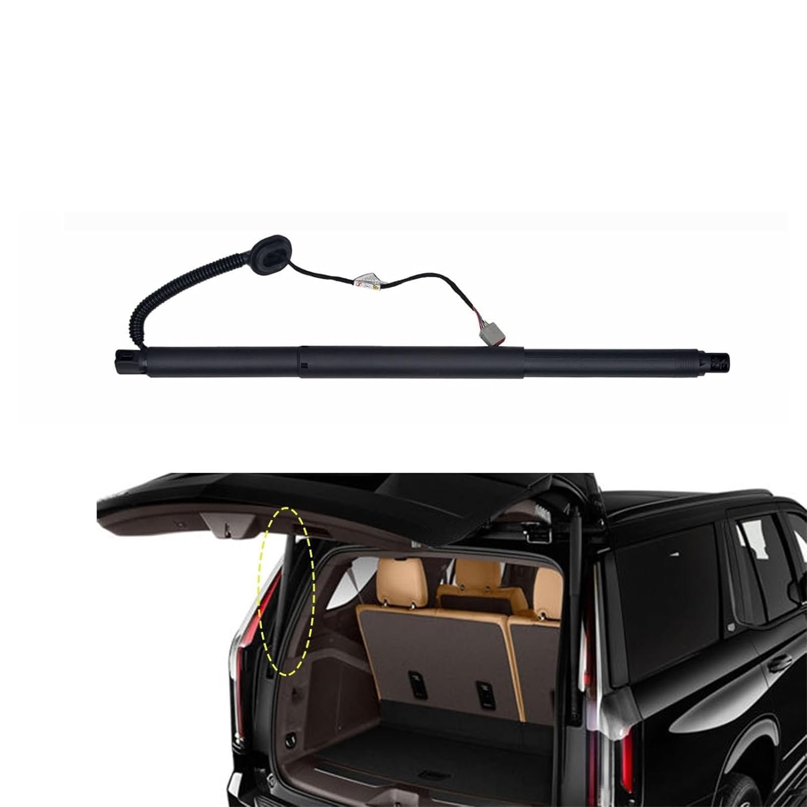 Heckklappendämpfer Für Cadillac Für Escalade 2015 2016 2017 2018 2019 84306929 84306929/23408748 Elektrische Heckklappe Gas Unterstützung Streben Kofferraum Gasfeder(LH) von OUVECR