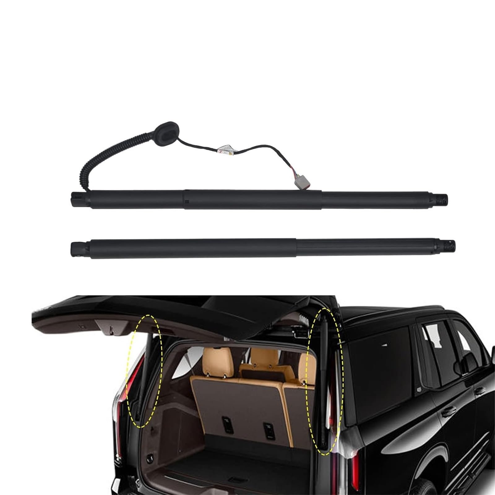 Heckklappendämpfer Für Cadillac Für Escalade 2015 2016 2017 2018 2019 84306929 84306929/23408748 Elektrische Heckklappe Gas Unterstützung Streben Kofferraum Gasfeder(Pair) von OUVECR