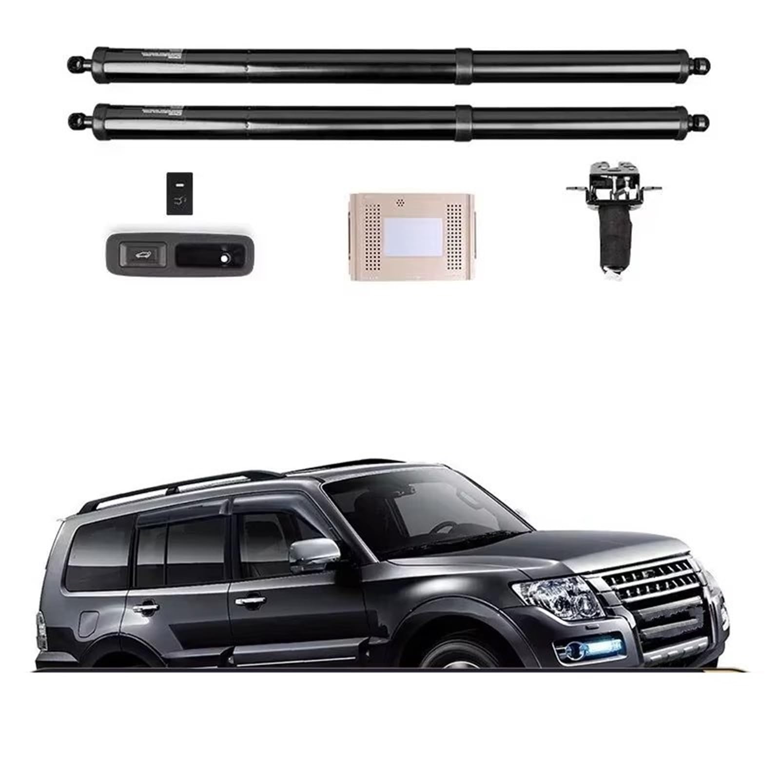 Heckklappendämpfer Für Mitsubishi Für Pajero 2012-2018 Elektrische Heckklappe Intelligente Automatische Saugschloss Änderung Automotive Liefert Kofferraum Gasfeder(with Kick Sensor) von OUVECR