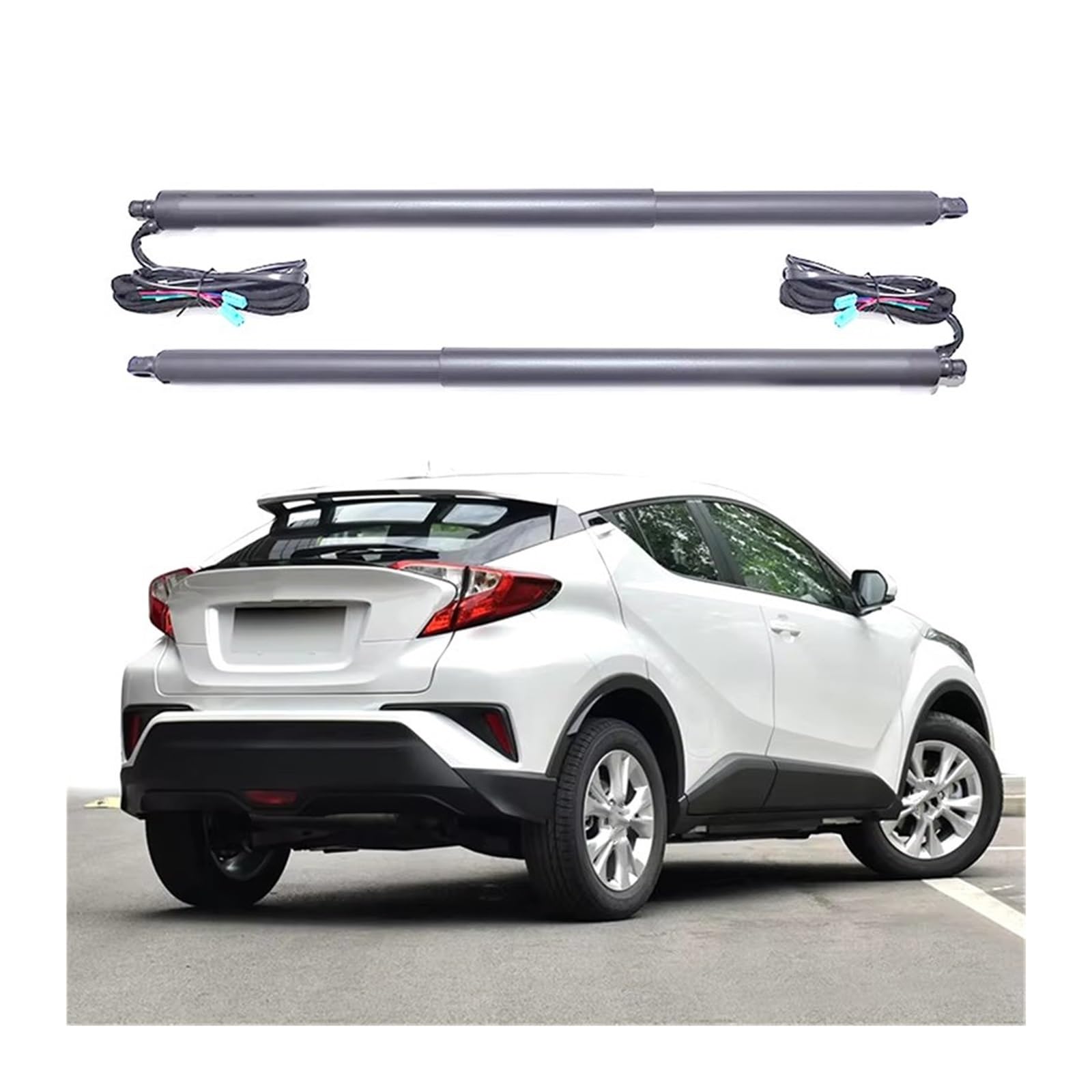 Heckklappendämpfer Für Toyota Für CHR 2017 + Kick Sensor Fernbedienung Auto Elektrische Schwanz Tor Lift Smart Auto System Kofferraum Gasfeder(Add Foot Sensor) von OUVECR