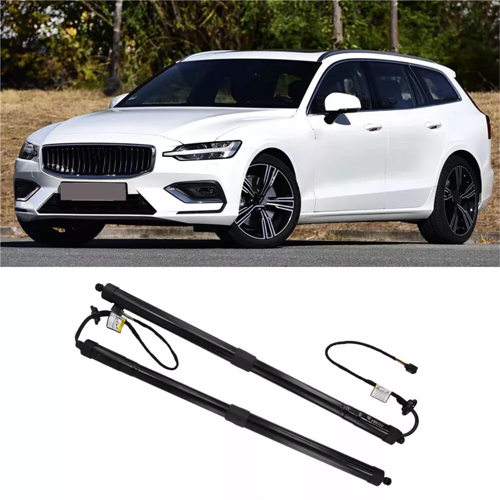 Heckklappendämpfer Für Volvo Für V60 2019-2023 Elektrische Power Heckklappe Unterstützung Heckklappe Strut 32384406 32357571 32296298 31463261 Kofferraum Gasfeder(Pair) von OUVECR