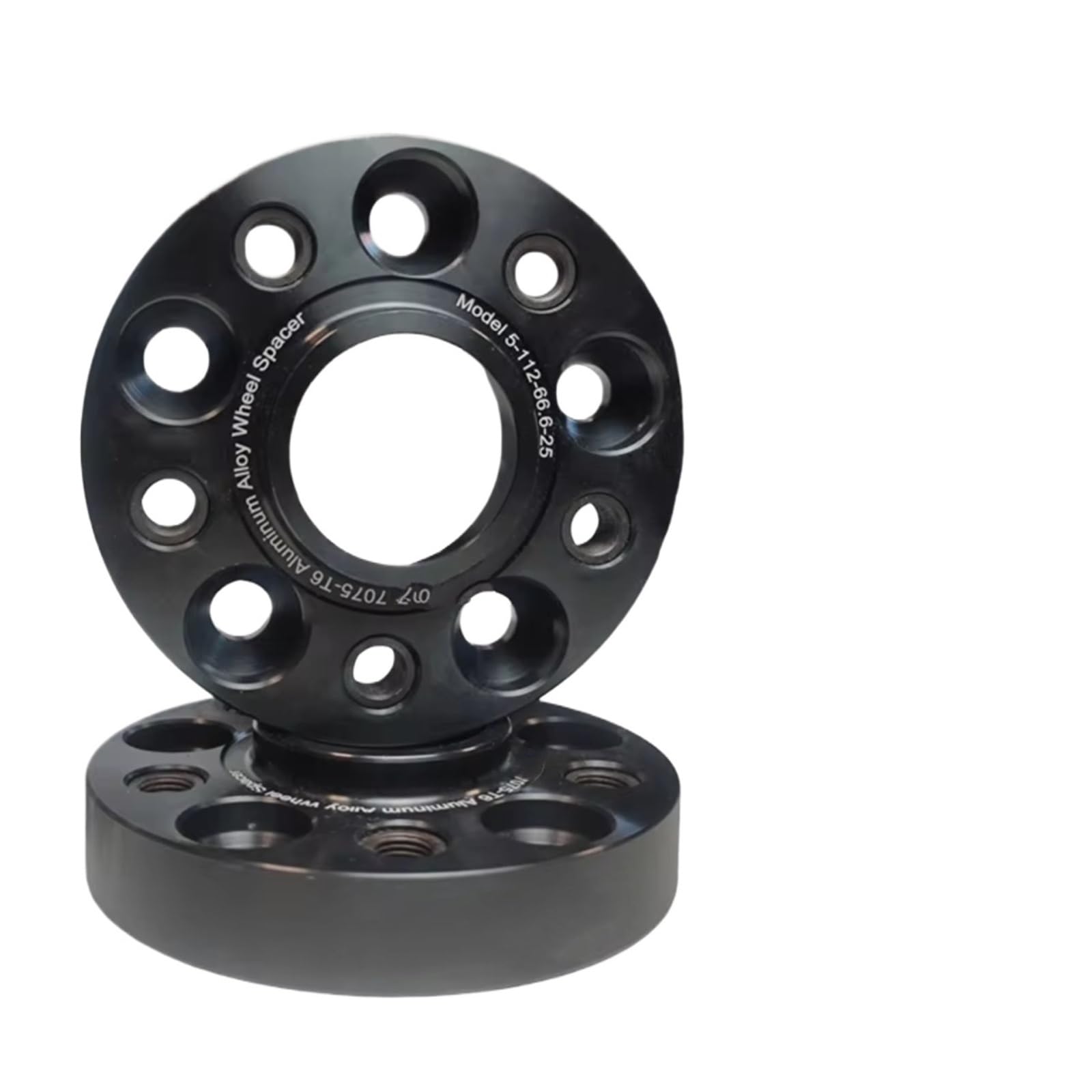 Spurplatten Distanzscheibe Für 1/3/4/5/7/8Serie I3 I4 Ix Ix3 M3 X3 X4 X4M X5 X6 X7 Z4 Aluminium Legierung Rad Spacer 5x112 CB 66,6mm Spurverbreiterung(25mm-BK) von OUVECR
