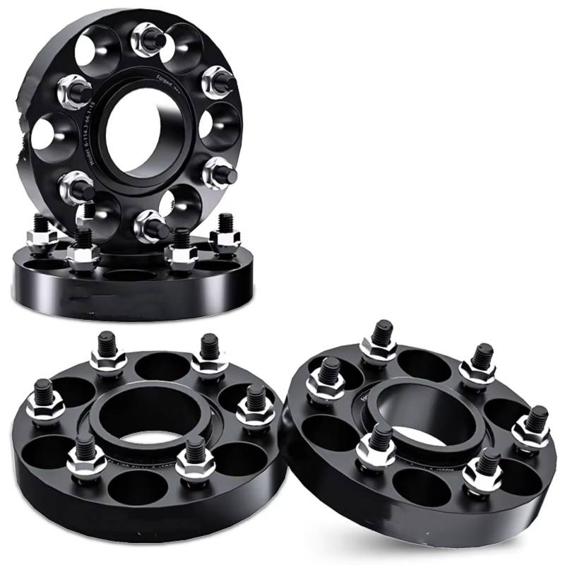 Spurplatten Distanzscheibe Für Cadillac XT5 XT6 Flansch Platte T6-7075 Spurverbreiterungen Aluminium Legierung Hub Verbreitert Adapter 6x12 0 66,9 M14 X 1,5 Spurverbreiterung(4pcs 25mm) von OUVECR
