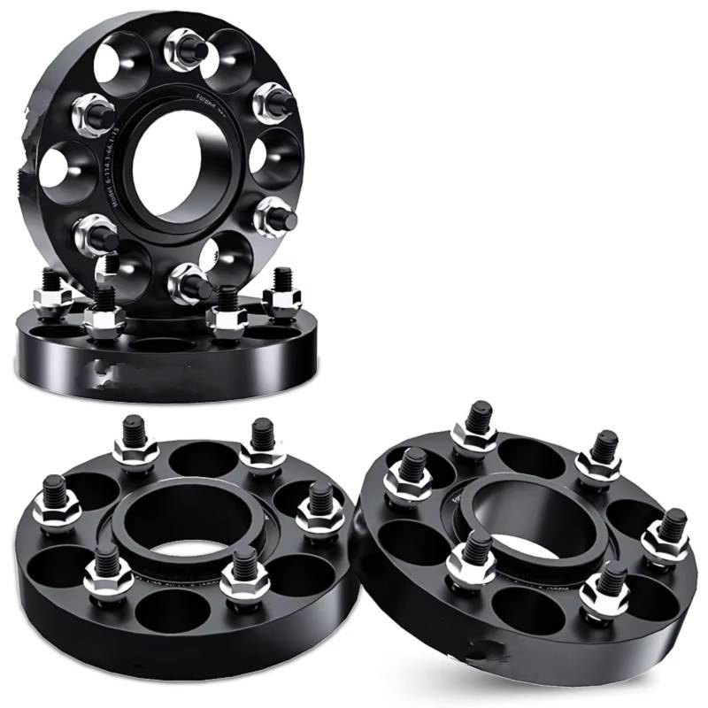 Spurplatten Distanzscheibe Für Ford Für F150 Flansch Platte T6-7075 Spurverbreiterungen Aluminium Legierung Hub Verbreitert Adapter M14X 1,5 M14X 2,0 Spurverbreiterung(35mm M14X1.5) von OUVECR