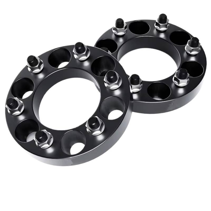 Spurplatten Distanzscheibe Für Isuzu Für D-MAX Flansch Platte T6-7075 Spurverbreiterungen Aluminium Legierung Hub Verbreitert Adapter 6X 139,7 100 M12 X 1,5 Spurverbreiterung(38mm no Lip) von OUVECR