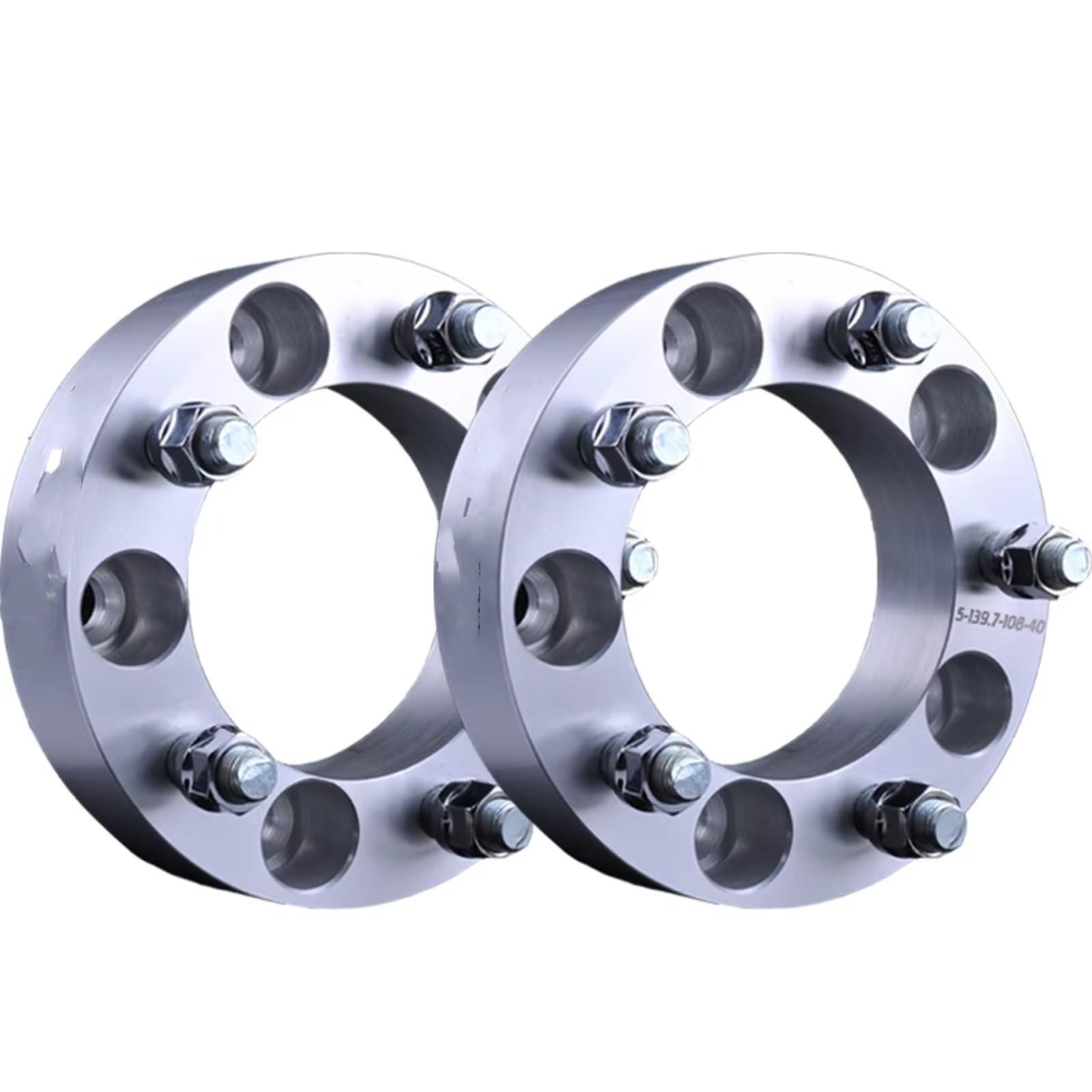 Spurplatten Distanzscheibe Für Suzuki Für Jimny Für Sierra PCD 5x139,7 CB 108mm Aluminiumlegierung Hubcentric Rad Spacer Adapter Spurverbreiterung(Silver 25mm) von OUVECR