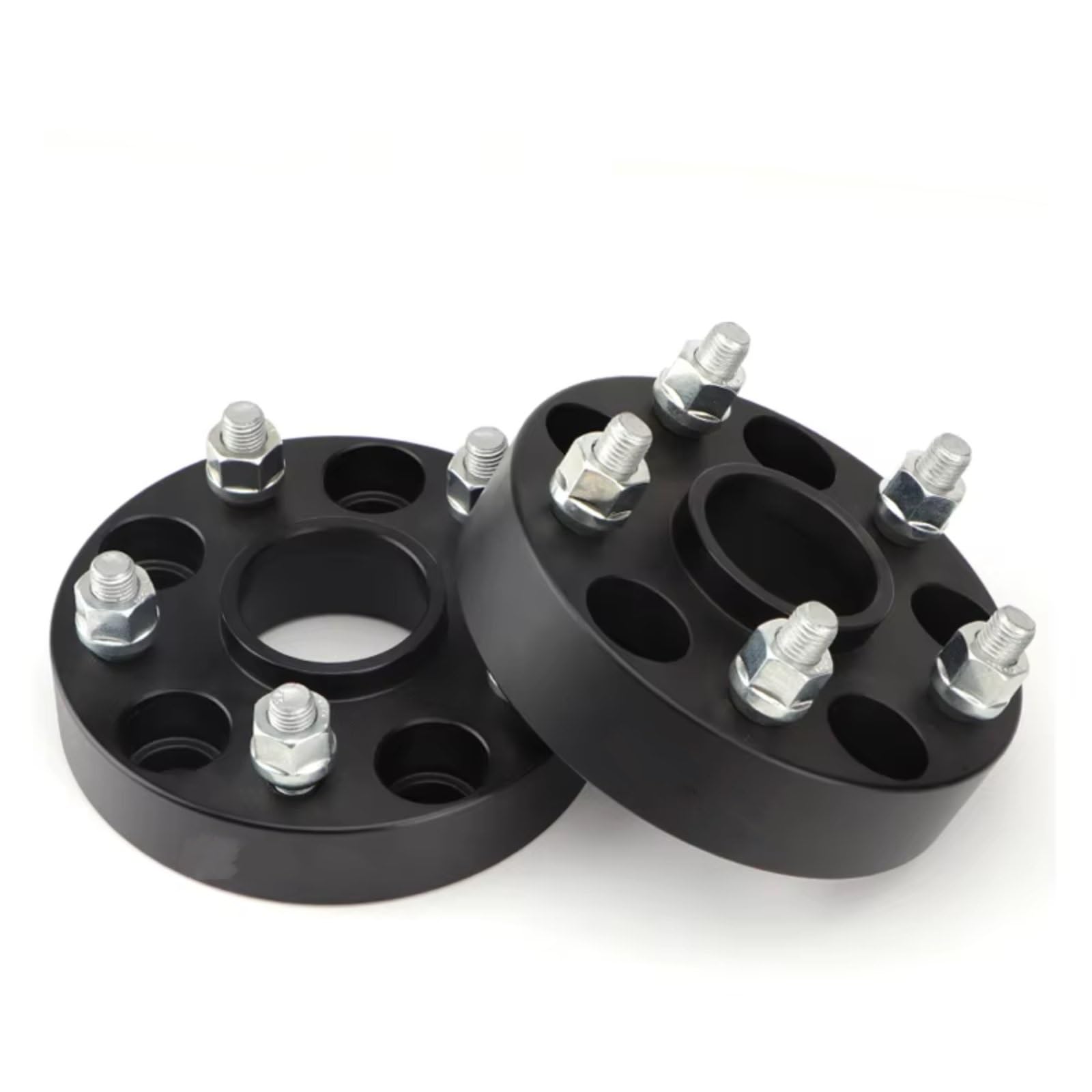 Spurplatten Distanzscheibe Für Toyota Für Crown GT2000 Für Prius 15/20/25/30/mm PCD 5x100 CB 54,1mm Rad Spacer Adapter 5 Lug Aluminium Rad Spacer Anzug Spurverbreiterung(15MM Black) von OUVECR