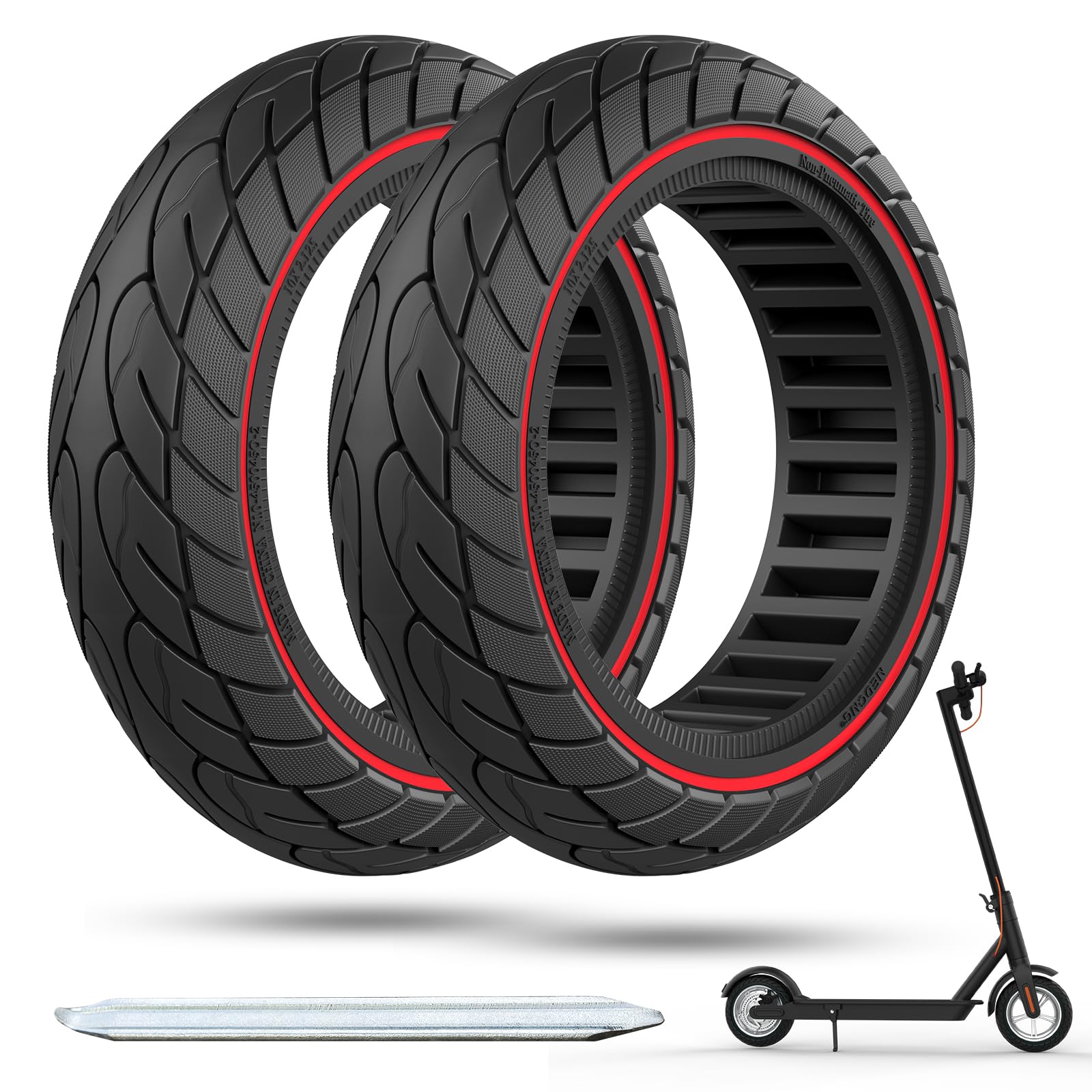 OUXI 10x2.125 Zoll Ersatzreifen Solid Reifen Mit 1 Montagewerkzeug Für Elektro-Scooter Vollgummi Tyre Reifen, 10x2.125 Zoll Ersatzräder,Vollgummi Tyre Reifen,Hochelastischer Elektro Scooter Reifen OUXI 10x2.125 Zoll Ersatzreifen Solid Reifen Mit 1 Montagewerkzeug Für Elektro-Scooter Vollgummi Tyre Reifen, 10x2.125 Zoll Ersatzräder,Vollgummi Tyre Reifen,Hochelastischer Elektro Scooter Reifen von OUXI