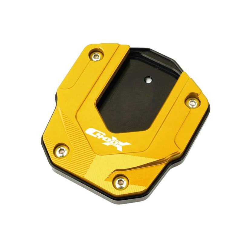 Motorrad CNC Fuß Seitenständer Pad Vergrößerungsunterstützung & Unterstützung Kickstand Spalte Hilfs Für B&M&W C400X C 400X 2019-2022 2023 von OUYRVAFDV