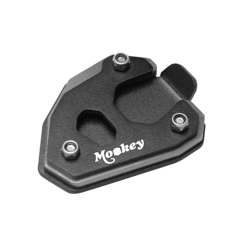 Motorrad CNC Kickstand Fuß Seitenständer Verlängerungspolster Stützplatte Vergrößern Ständer Für Monkey 125 Monkey125 18-22 2022 von OUYRVAFDV