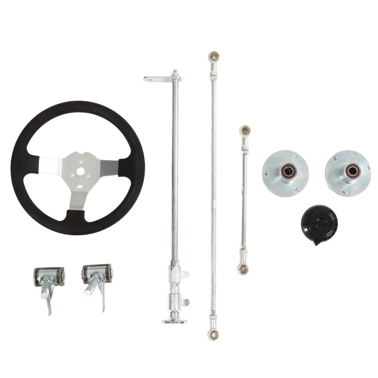 300 Mm Go-Kart-Lenkrad-Kit, Verstellbare Spurstangen-Zahnstangenwellenbaugruppe, Spurstangen-Kugelgelenk-Zahnstangenwellen-Kit für 100 C C 125 C C 140 C C 150 C C Go-Kart-Quad 300 Mm Go-Kart-Lenkrad-Kit, Verstellbare Spurstangen-Zahnstangenwellenbaugruppe, Spurstangen-Kugelgelenk-Zahnstangenwellen-Kit für 100 C C 125 C C 140 C C 150 C C Go-Kart-Quad von OVAQUIXI