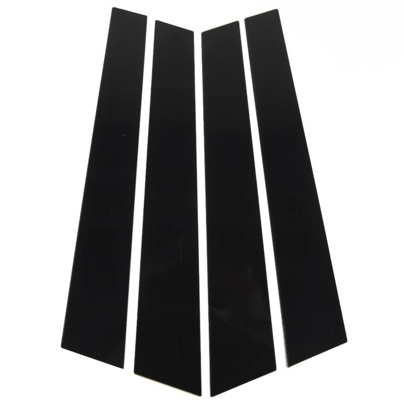 4pcs Fenster Säule Postverkleidung Glänzend Schwarz B Säule Abdeckung Aufkleber Säule Pfeilpfosten Türverkleidungsabdeckung Ersatz für 970 2009 Bis 2016 von OVAQUIXI