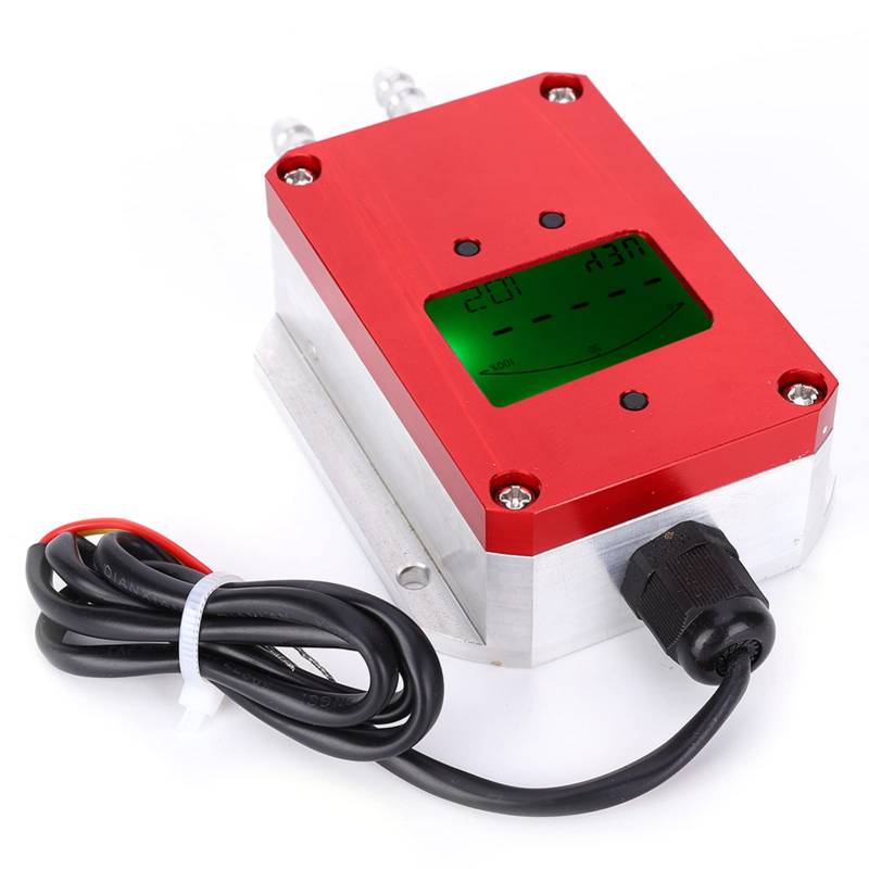LCD Intelligent Digitaler Luftsender für die Beatmung, Luftdruckmesser, 4-20-mA-Ausgang, Aluminiumlegierungschale, Nicht Korrosiv (0-5Kpa) von OVAQUIXI