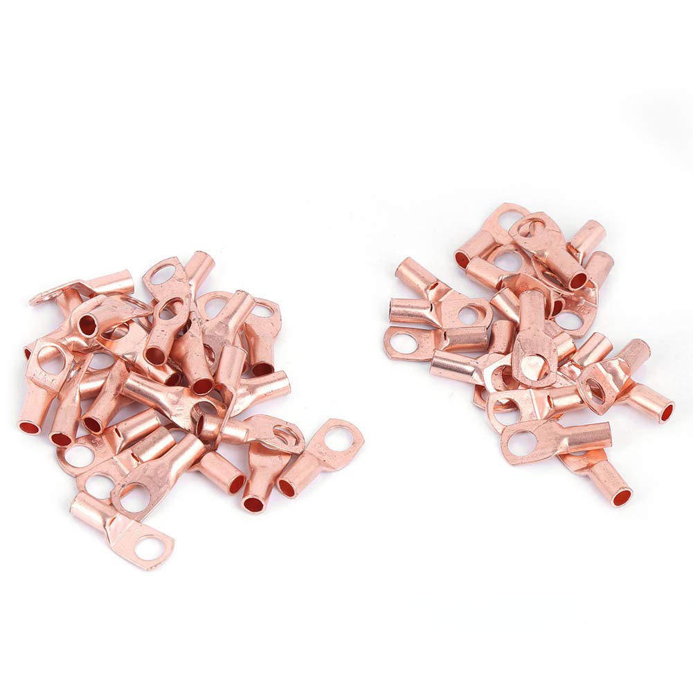 SC6-6 Copper Ring Lug Terminal Langzeitlebensbonbon für Batterie-Automobilanwendungen, 50pcs Terminal SC6-6 Copper Ring Lug Terminal Langzeitlebensbonbon für Batterie-Automobilanwendungen, 50pcs Terminal von OVAQUIXI