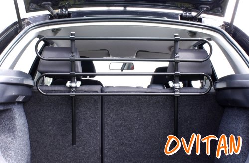 OVITAN Hundegitter fürs Auto 4 Streben universal zur Befestigung an den Kopfstützen der Rücksitzbank - für alle Automarken geeignet – Modell: H04 von OVITAN