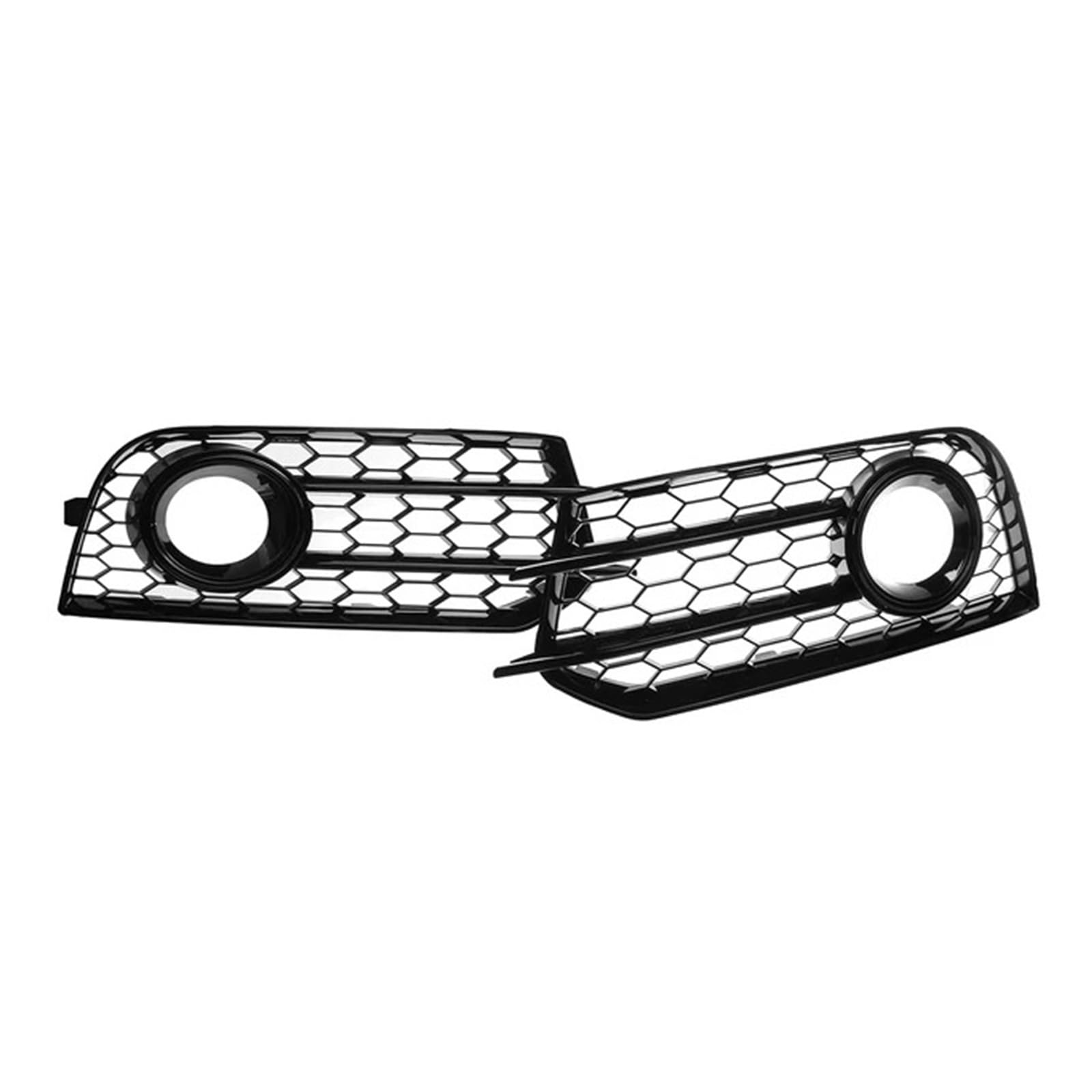 1 paar Auto Front Stoßstange Nebel Lampe Grill Kompatibel for AUDI A1 8X 2010-2014 Honeycomb Mesh Nebel Licht haube X0807681A 8X0807682A(Glossy black) von OVWIOQJC