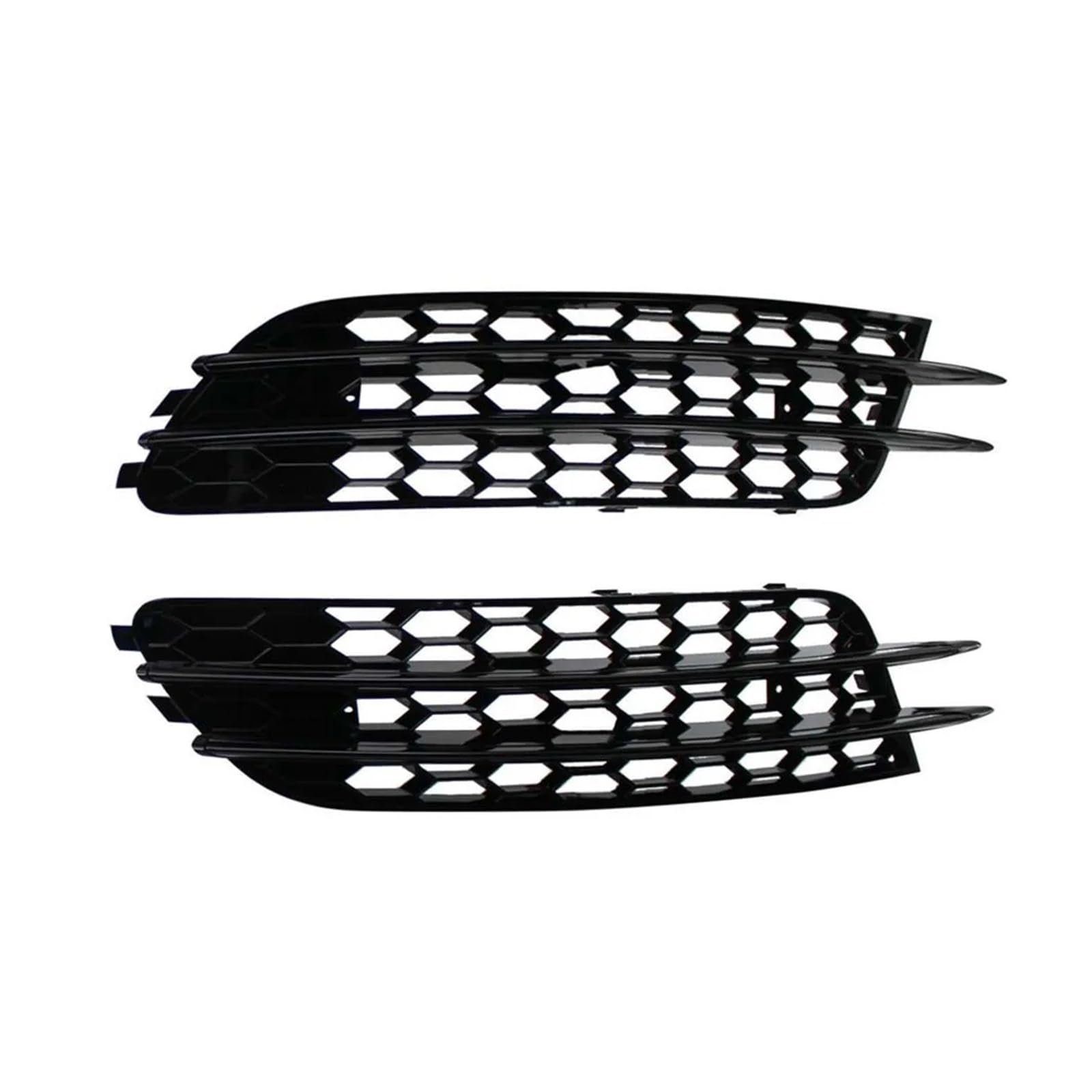 2PCS ABS Nebelscheinwerfer Lampe Kühlergrill Grill Abdeckung 4G0807681,4G0807682 Kompatibel for Audi A6 C7 Limousine Standard Bunper Modell 2012-2015(Black Line Standard) von OVWIOQJC