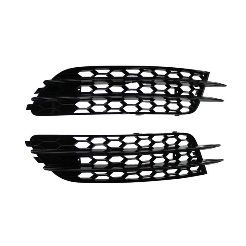 2PCS ABS Nebelscheinwerfer Lampe Kühlergrill Grill Abdeckung 4G0807681,4G0807682 Kompatibel for Audi A6 C7 Limousine Standard Bunper Modell 2012-2015(Black Line Standard) von OVWIOQJC