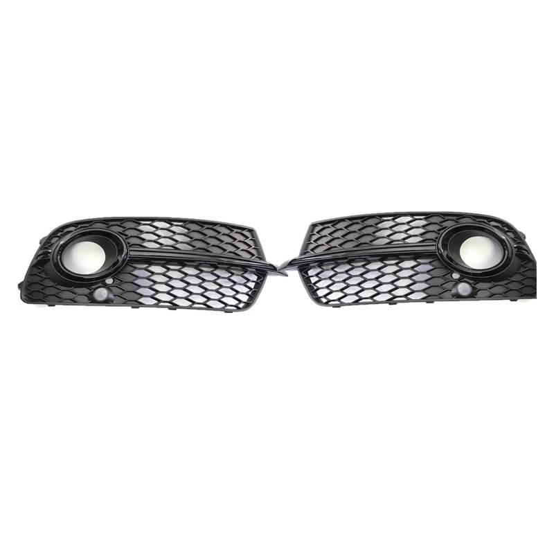 2PCS glänzend schwarz links rechts vorne Stoßstange Nebelscheinwerfer Kühlergrill Grillabdeckung kompatibel for Audi Q5 S-Line SQ5 Sport 4 Türen 2014-2017 Auto-Styling von OVWIOQJC