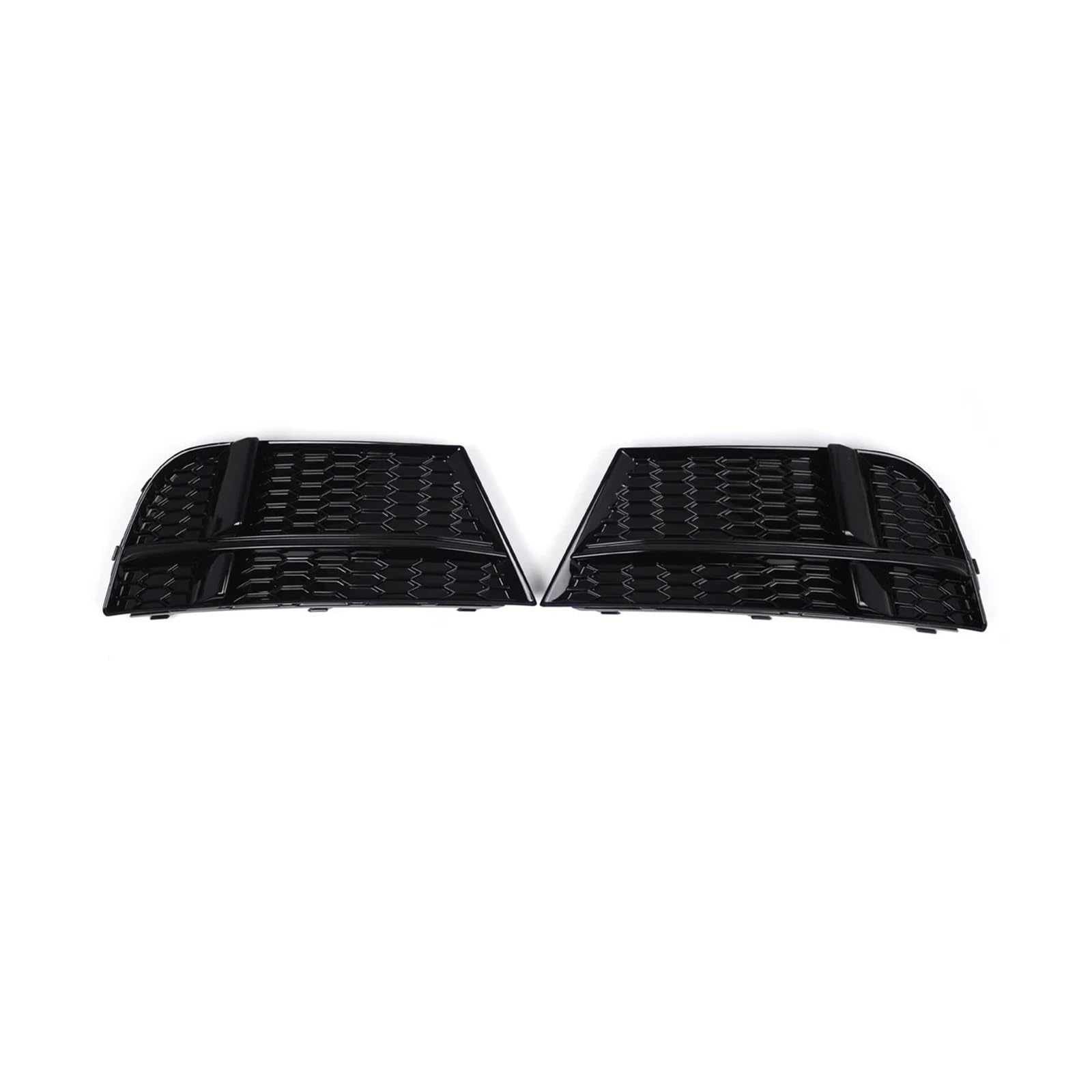 2X Auto-Frontstoßstange-Nebelscheinwerfer-Kühlergrill kompatibel for AUDI A3 8V S-LINE SEDAN SPORTBACK CABRIOLET 17-19 Wabennetz-Nebelscheinwerferabdeckung(Black-A) von OVWIOQJC
