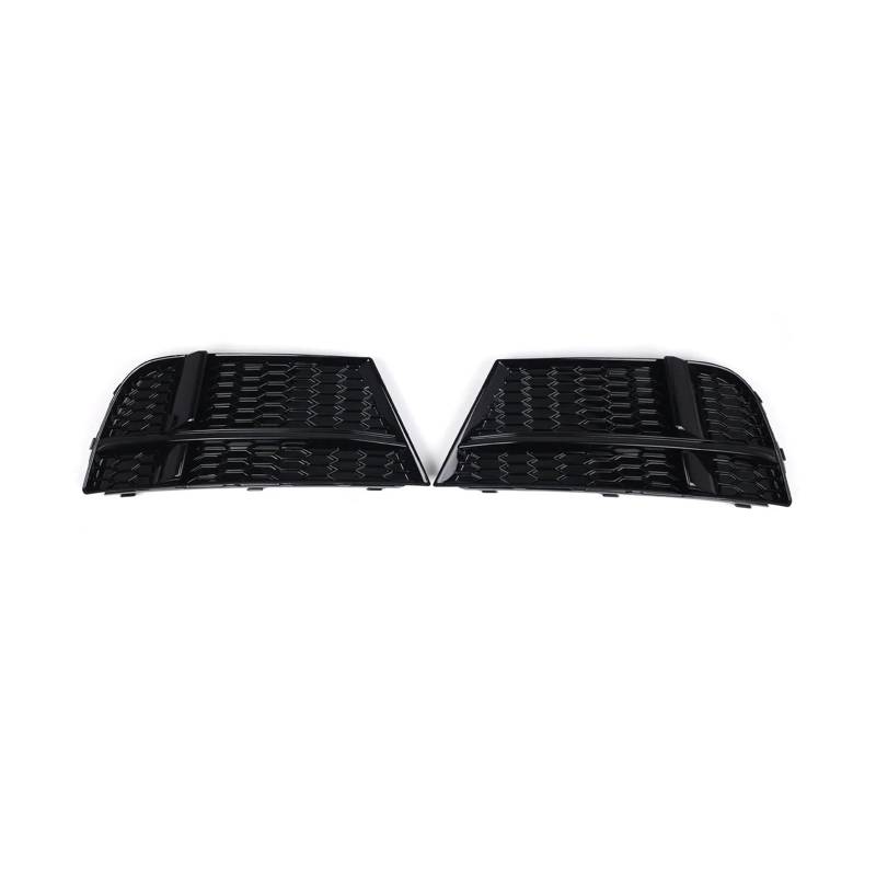 2X Auto-Frontstoßstange-Nebelscheinwerfer-Kühlergrill kompatibel for AUDI A3 8V S-LINE SEDAN SPORTBACK CABRIOLET 17-19 Wabennetz-Nebelscheinwerferabdeckung(Black-A) von OVWIOQJC