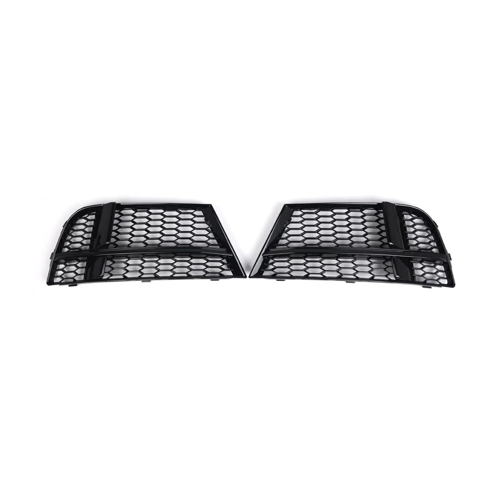 2X Auto-Frontstoßstange-Nebelscheinwerfer-Kühlergrill kompatibel for AUDI A3 8V S-LINE SEDAN SPORTBACK CABRIOLET 17-19 Wabennetz-Nebelscheinwerferabdeckung(Black-B) von OVWIOQJC