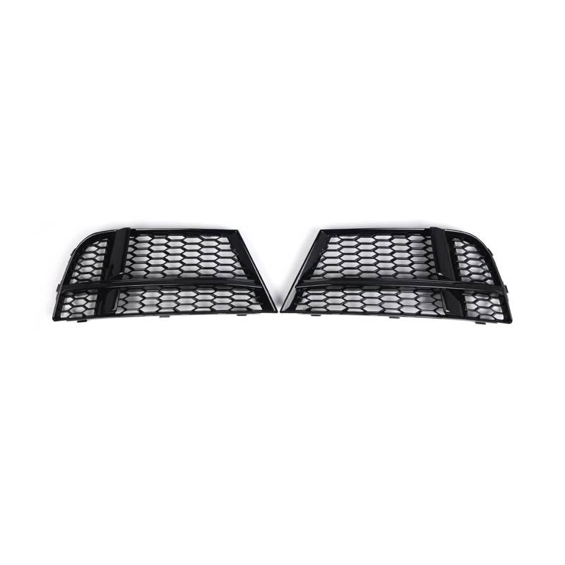 2X Auto-Frontstoßstange-Nebelscheinwerfer-Kühlergrill kompatibel for AUDI A3 8V S-LINE SEDAN SPORTBACK CABRIOLET 17-19 Wabennetz-Nebelscheinwerferabdeckung(Black-B) von OVWIOQJC