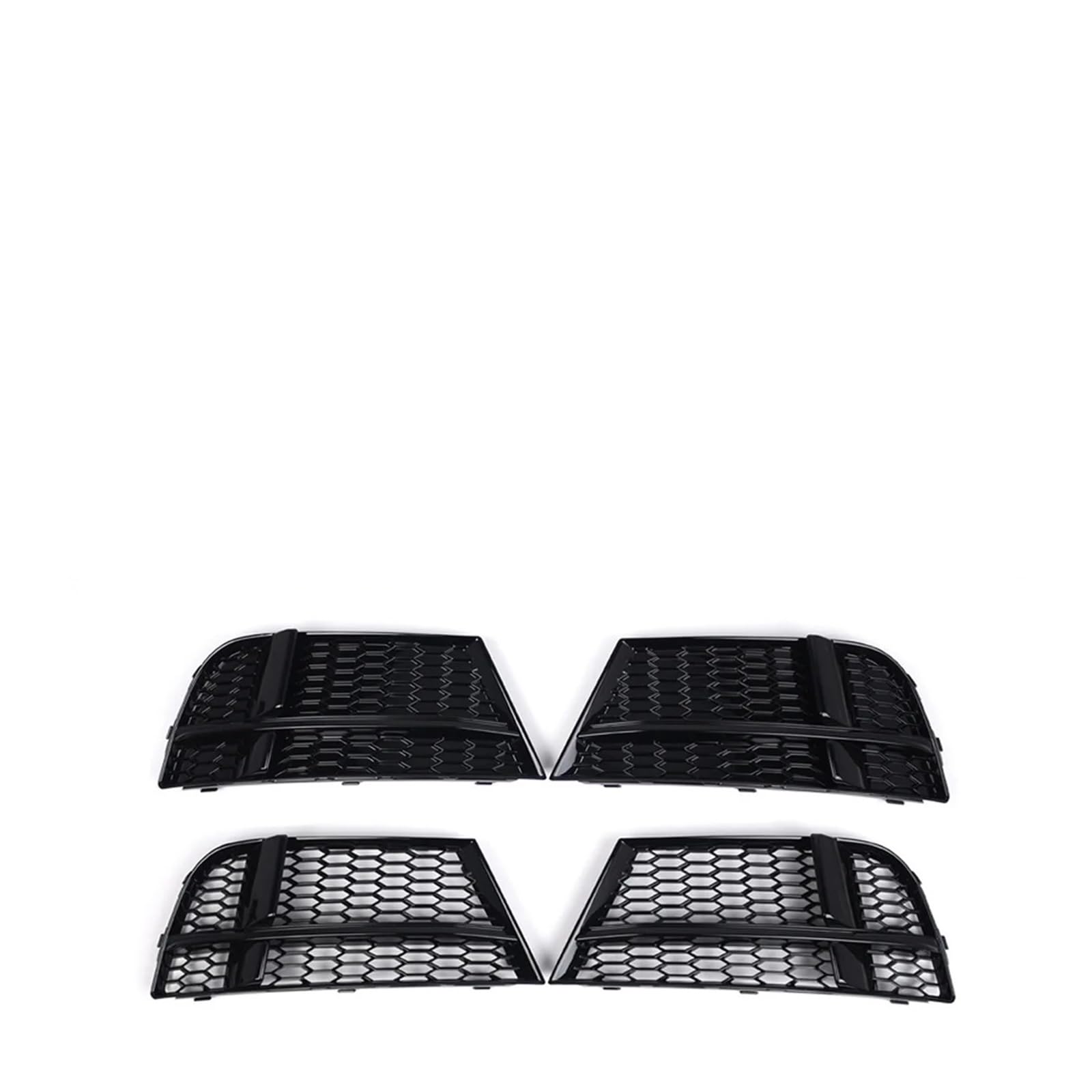 2X Auto-Frontstoßstange-Nebelscheinwerfer-Kühlergrill kompatibel for AUDI A3 8V S-LINE SEDAN SPORTBACK CABRIOLET 17-19 Wabennetz-Nebelscheinwerferabdeckung(Chrome-A) von OVWIOQJC
