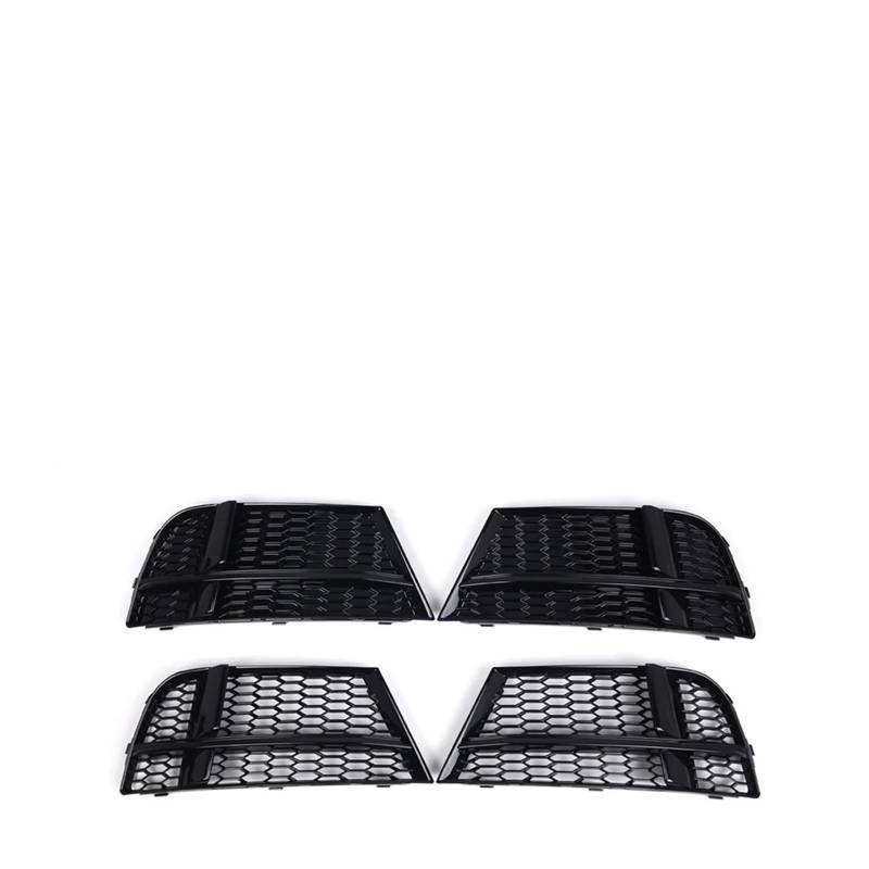 2X Auto-Frontstoßstange-Nebelscheinwerfer-Kühlergrill kompatibel for AUDI A3 8V S-LINE SEDAN SPORTBACK CABRIOLET 17-19 Wabennetz-Nebelscheinwerferabdeckung(Chrome-A) von OVWIOQJC