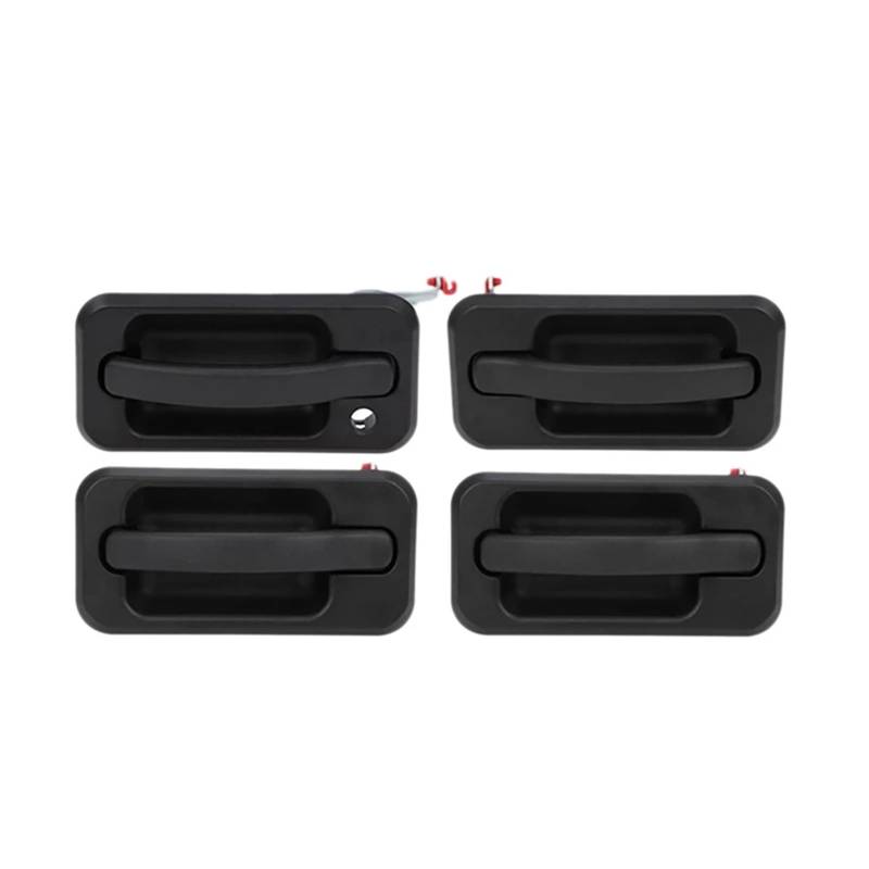 4-teiliges Außentürgriff-Set for Autoteile, kompatibel mit Hummer H2 2003–2009, schwarz strukturiert, 131609870457, 15104792, 10360326 von OVWIOQJC