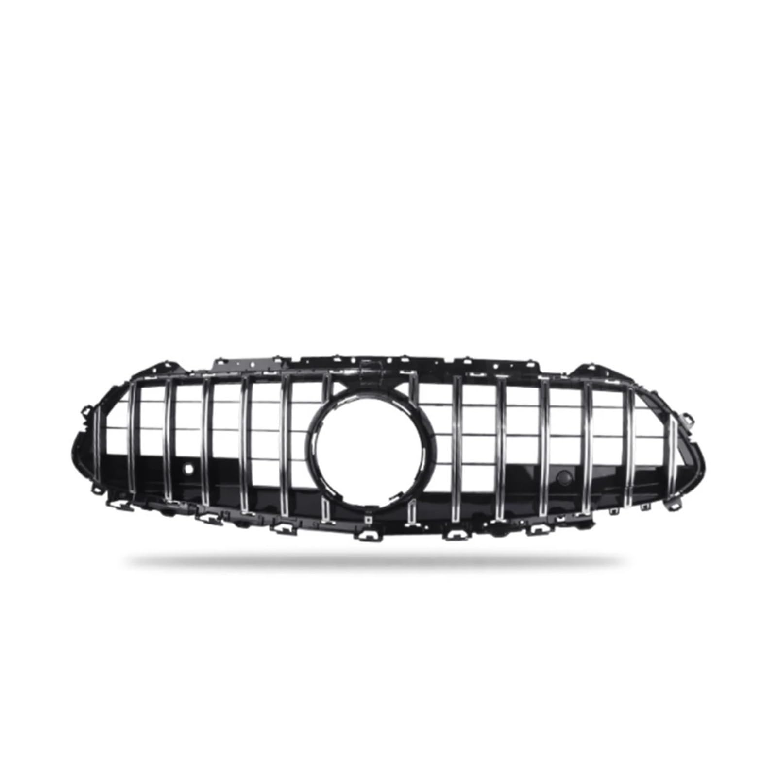 ABS-Nebelscheinwerfergitter, kompatibel mit Mercedes Benz CLS-Klasse C257 CLS260 300 350 450 CLS53 2019 UP, Frontstoßstangengrill, Nebelscheinwerferbox im GT-Stil(Silver) von OVWIOQJC