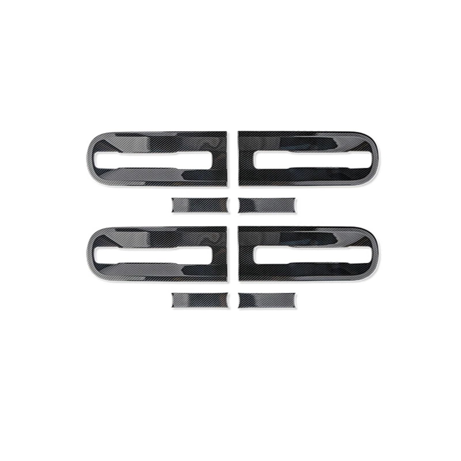 Außen Carbon Faser Stil Auto Tür Schüssel Griff Abdeckung Kompatibel for Hyundai Staria 2021 2022 2023 Zubehör Zierleisten(Door Bowl) von OVWIOQJC