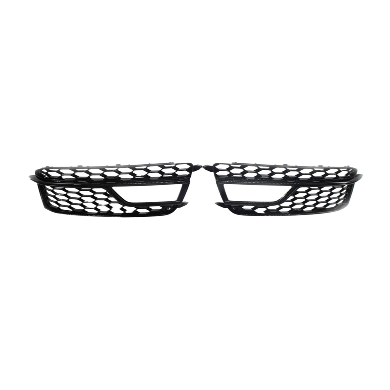 Auto Front Nebel Licht Lampe Abdeckung Waben Grill Stoßstange Grille Kompatibel for Audi S5 A5 S-Line Stoßstange 2013 2014 2015 2016 8T0807682M(Black) von OVWIOQJC