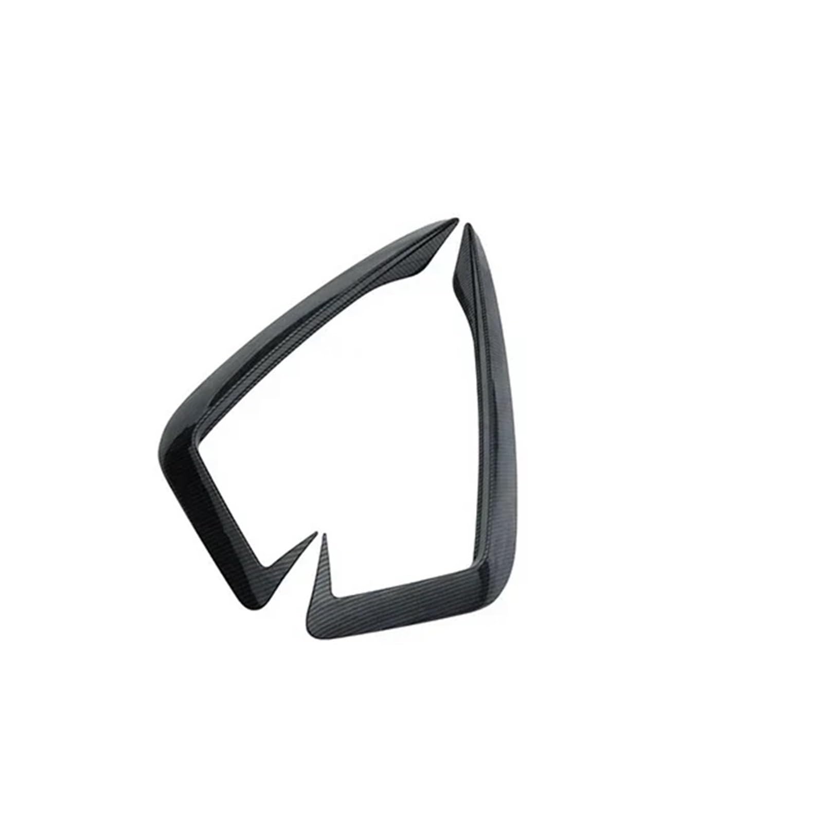 Auto-Front-Nebelscheinwerfer, Windmesser, Fangzähne, Zierleisten, kompatibel for Audi A4 B9 2017–2019, Frontstoßstange, Augenbraue, Windmesser, Kühlergrill, Autoteile(A Carbon fiber Color) von OVWIOQJC