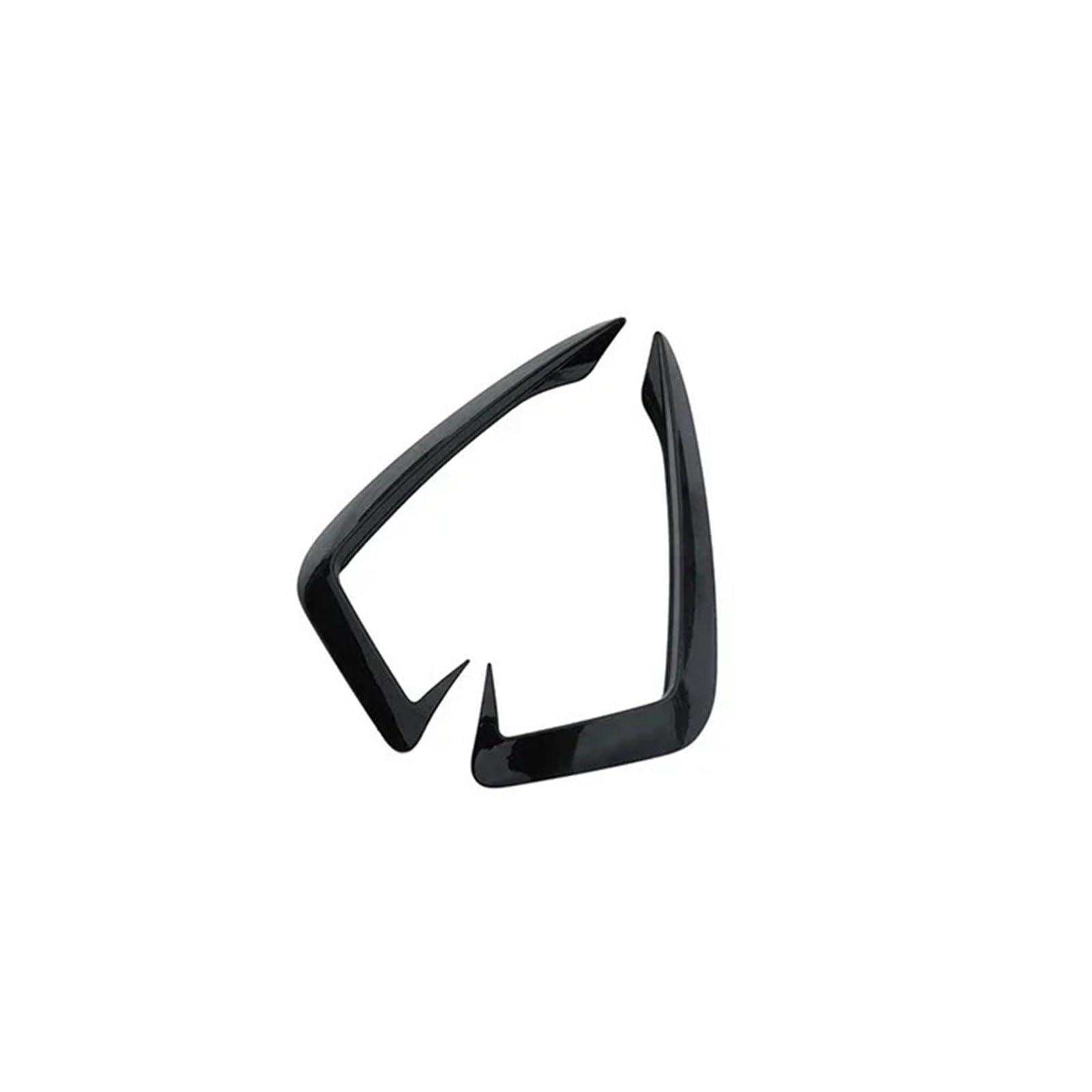 Auto-Front-Nebelscheinwerfer, Windmesser, Fangzähne, Zierleisten, kompatibel for Audi A4 B9 2017–2019, Frontstoßstange, Augenbraue, Windmesser, Kühlergrill, Autoteile(A Model Black) von OVWIOQJC