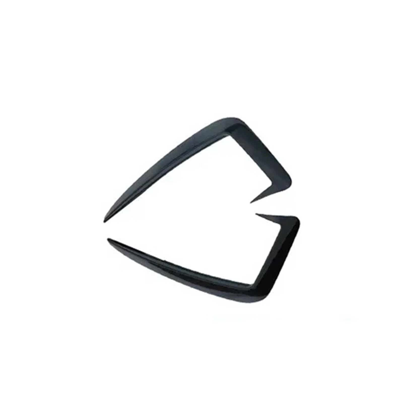 Auto-Front-Nebelscheinwerfer, Windmesser, Fangzähne, Zierleisten, kompatibel for Audi A4 B9 2017–2019, Frontstoßstange, Augenbraue, Windmesser, Kühlergrill, Autoteile(B Model Black) von OVWIOQJC